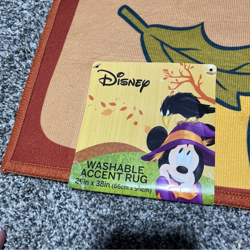 Disney Mickey Mouse Autumn Fall Accent Rug 26 By 38 In Happy Harvest Pumpkins